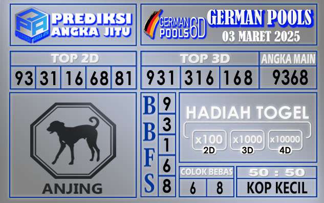 PREDIKSI GERMAN 03 MARET 2025