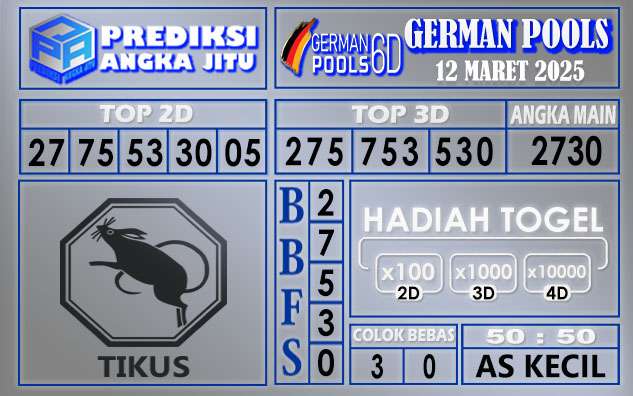 PREDIKSI GERMAN 12 MARET 2025